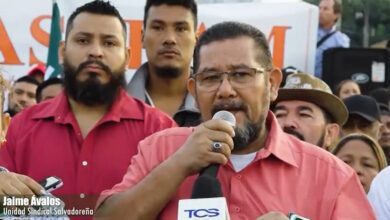 Miembros de la Unidad Sindical Salvadoreña.